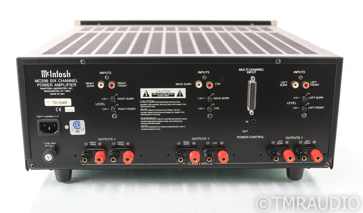 McIntosh MC206 6 Channel Power Amplifier; MC-206