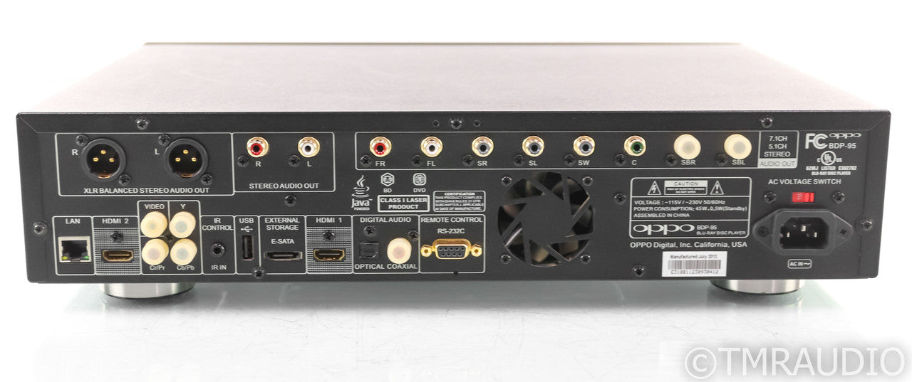 Oppo BDP-95 Universal Blu-Ray Player; BDP95; Remote