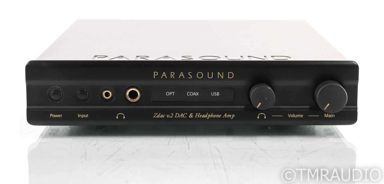 Parasound Zdac v.2 DAC / Headphone Amplifier; D/A Converter; Black