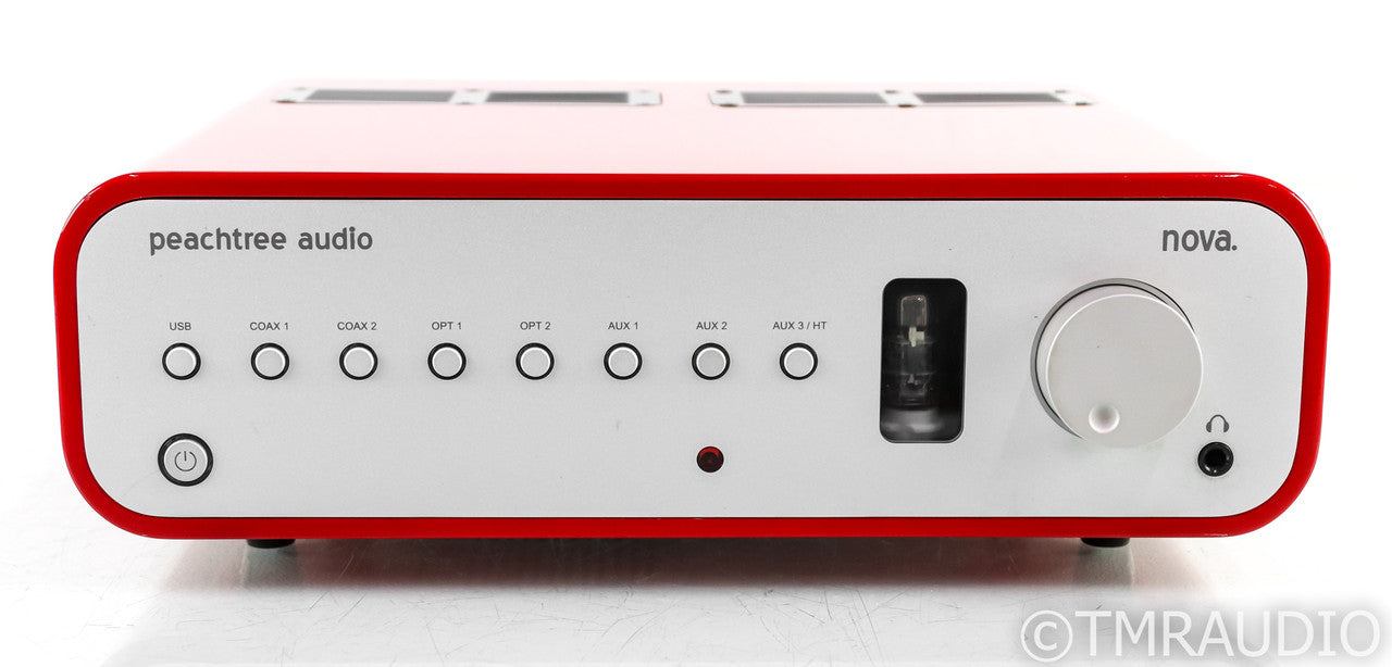 Peachtree Audio Nova Stereo Tube Hybrid Integrated Amplifier; Gloss Red; Remote