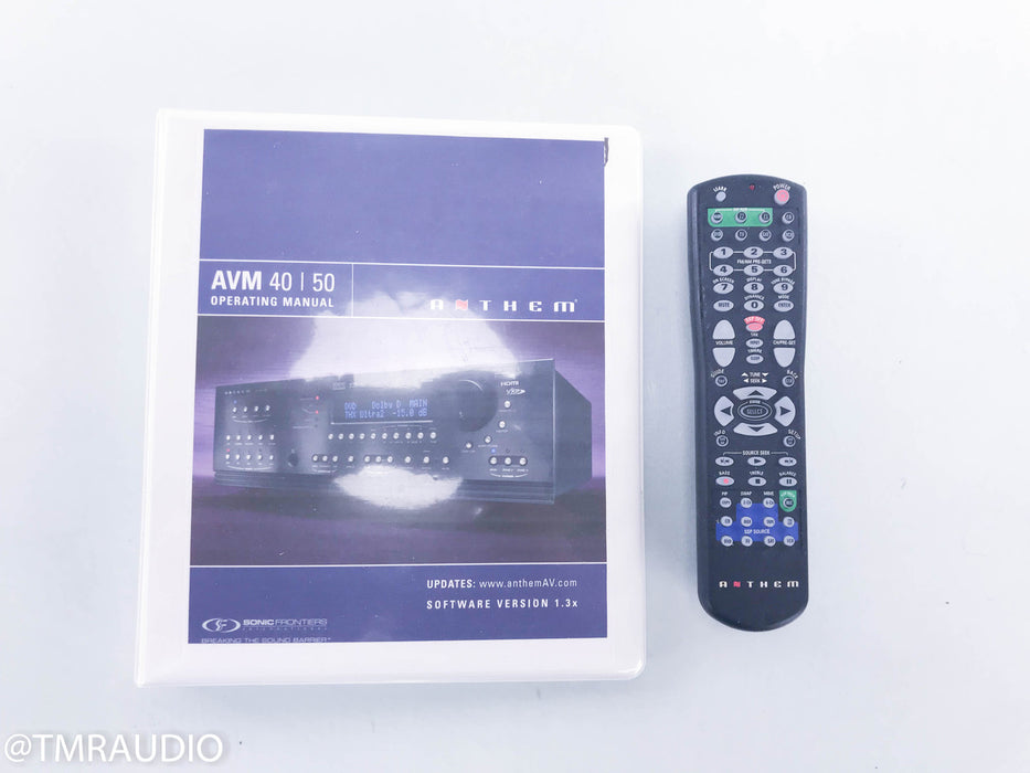 Anthem AVM 50 7.1 Channel Home Theater Processor; Preamplifier; AVM50