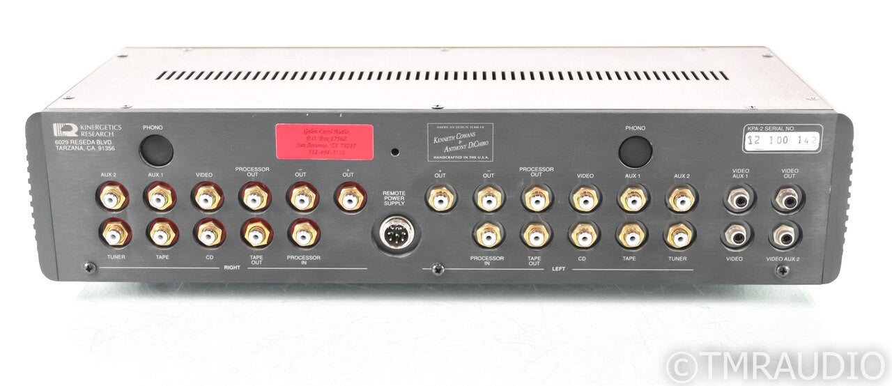 Kinergetics Research KPA-2 Vintage Stereo Preamplifier; KPA 2