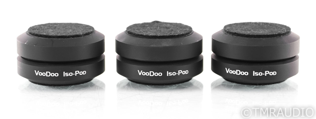 VooDoo Cable Iso-Pod Isolation Feet; Set of 3; Black