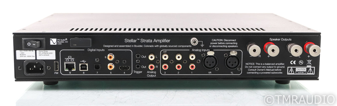 PS Audio Stellar Strata Stereo Integrated Amplifier; Black; Remote (Used)