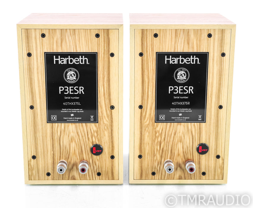 Harbeth P3ESR Anniversary Edition Bookshelf Speakers; Olive Pair; P3-ESR