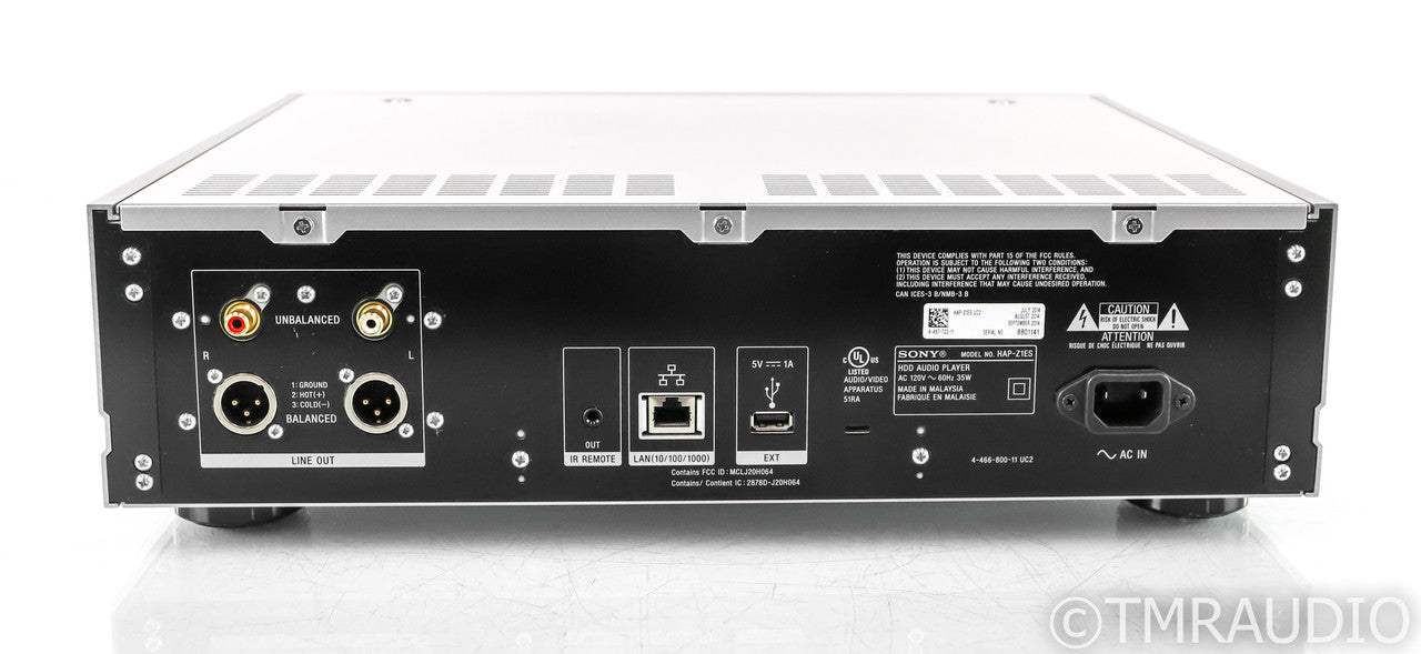 Sony HAP-Z1ES Network Server / Streamer; Silver; Remote; 1TB HDD