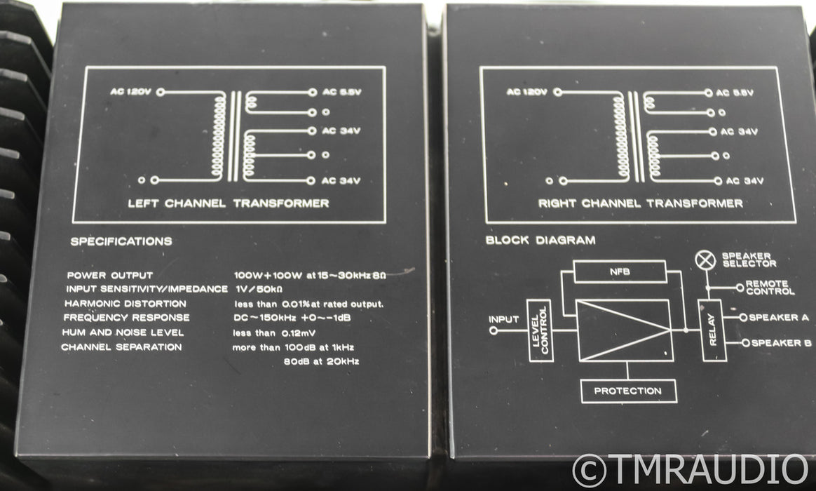 Mitsubishi DA-A10DC Vintage Stereo Power Amplifier; DAA10DC