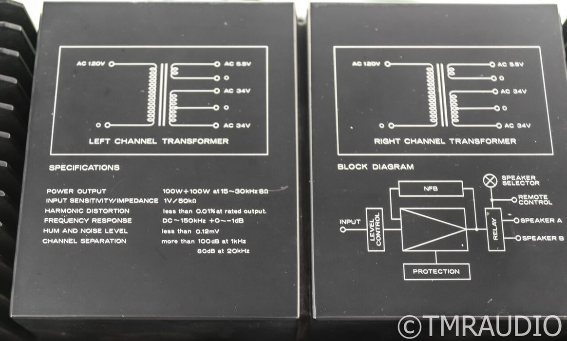 Mitsubishi DA-A10DC Vintage Stereo Power Amplifier; DAA10DC