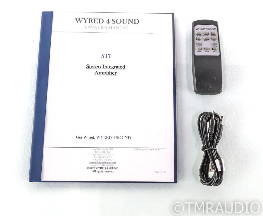 Wyred 4 Sound STI-500 Stereo Integrated Amplifier; STI500; Remote