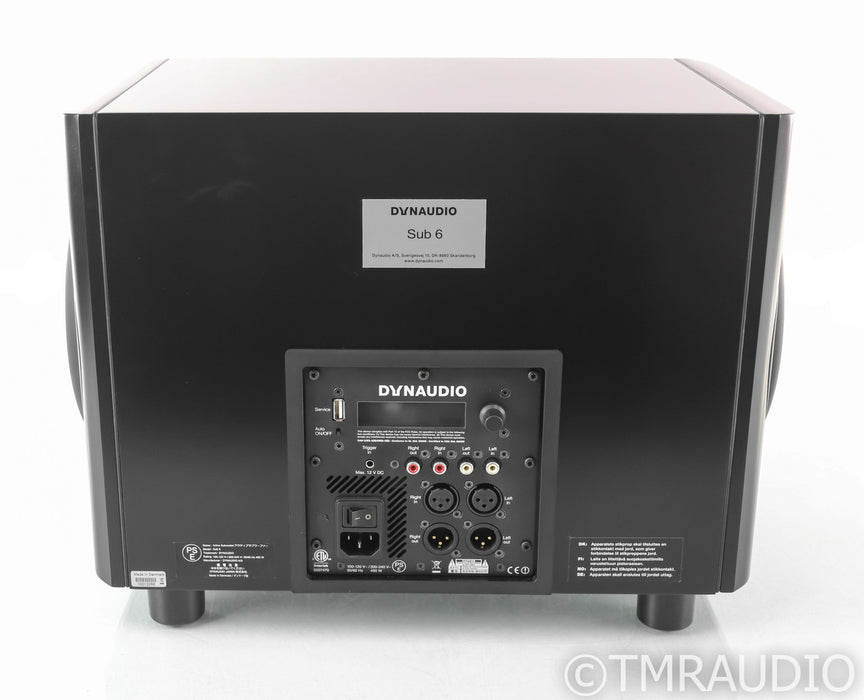 Dynaudio Sub 6 Dual 9" Powered Subwoofer; Black