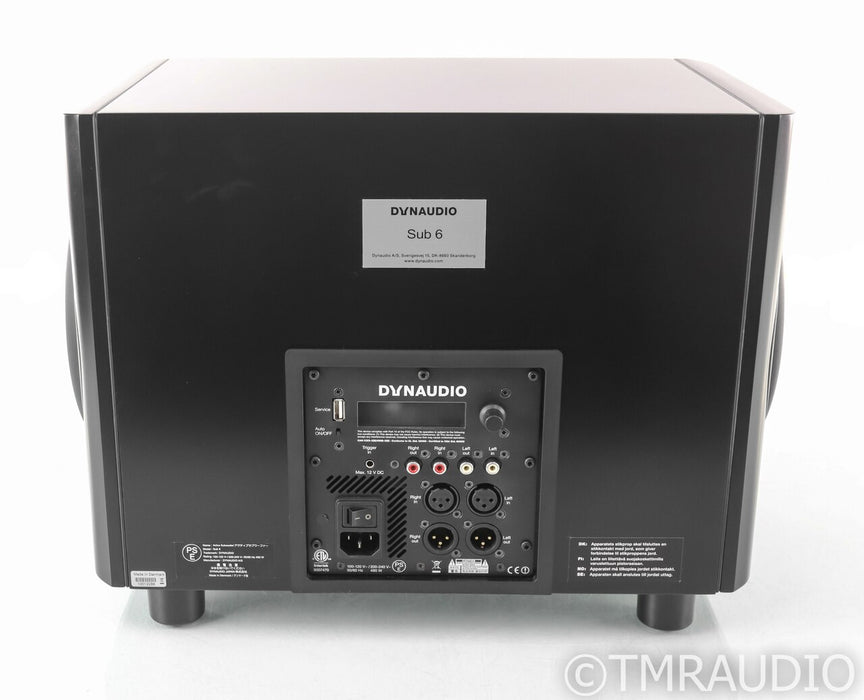 Dynaudio Sub 6 Dual 9" Powered Subwoofer; Black