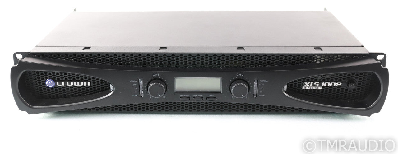 Crown XLS1002 Stereo Power Amplifier; XLS-1002