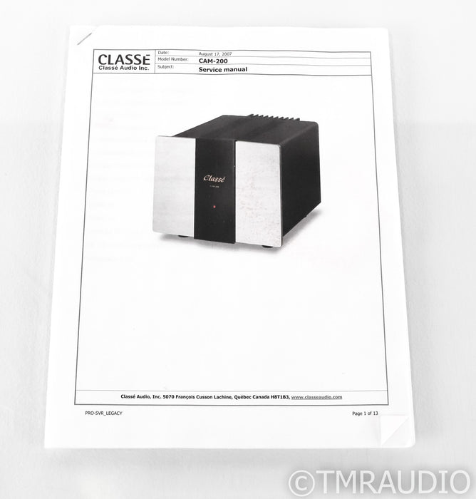 Classe CAM 200 Mono Power Amplifier