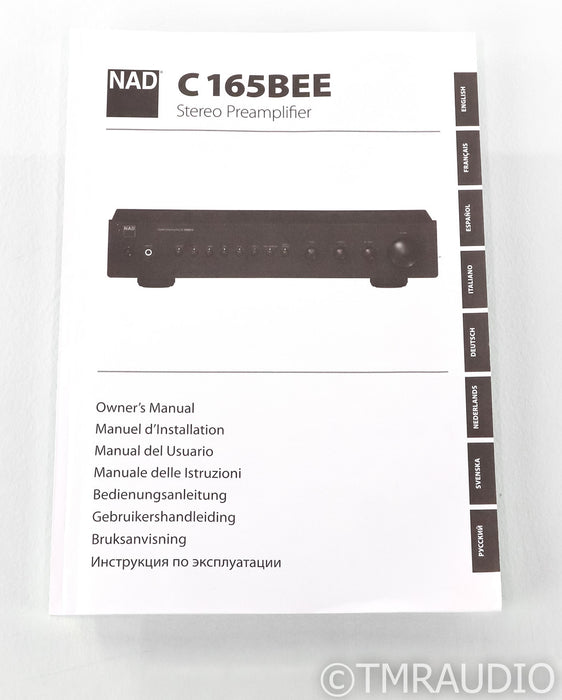 NAD C165BEE Stereo Preamplifier; C-165BEE; Remote; MM / MC Phono
