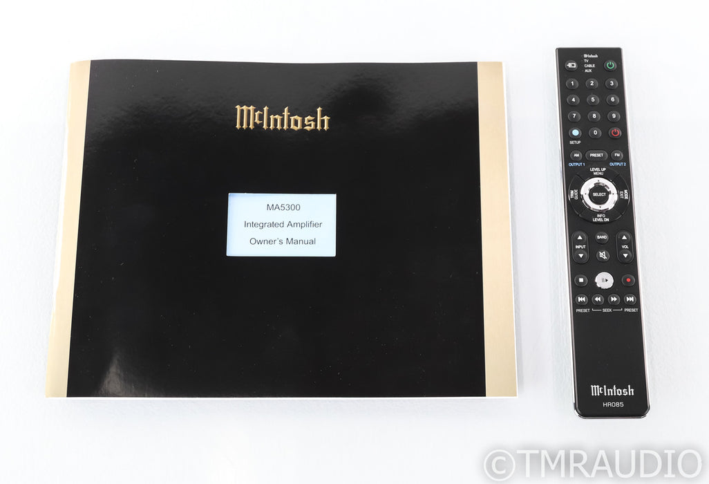 McIntosh MA5300 Stereo Integrated Amplifier; MA-5300; Remote