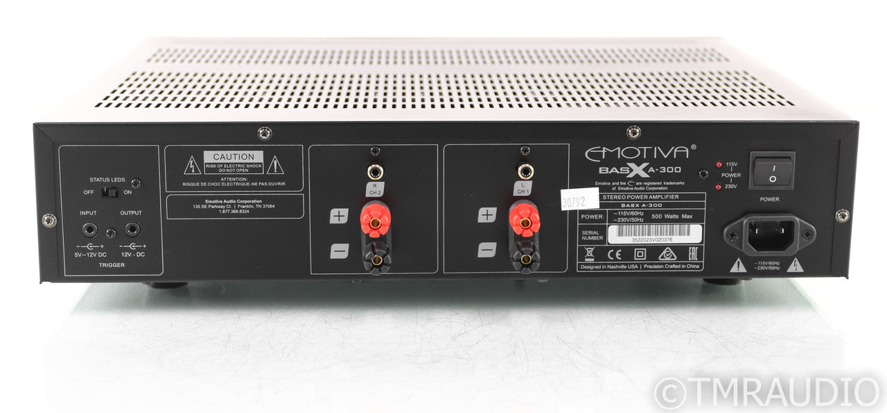 Emotiva BasX A-300 Stereo Power Amplifier; A300 (1/0)
