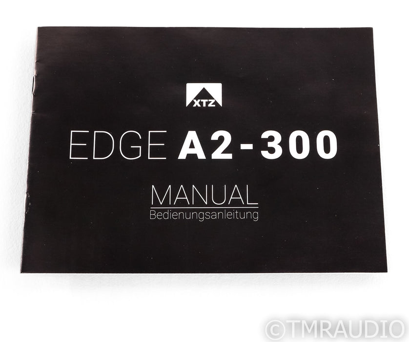 XTZ Edge A2-300 Stereo Power Amplifier; A2300; Black