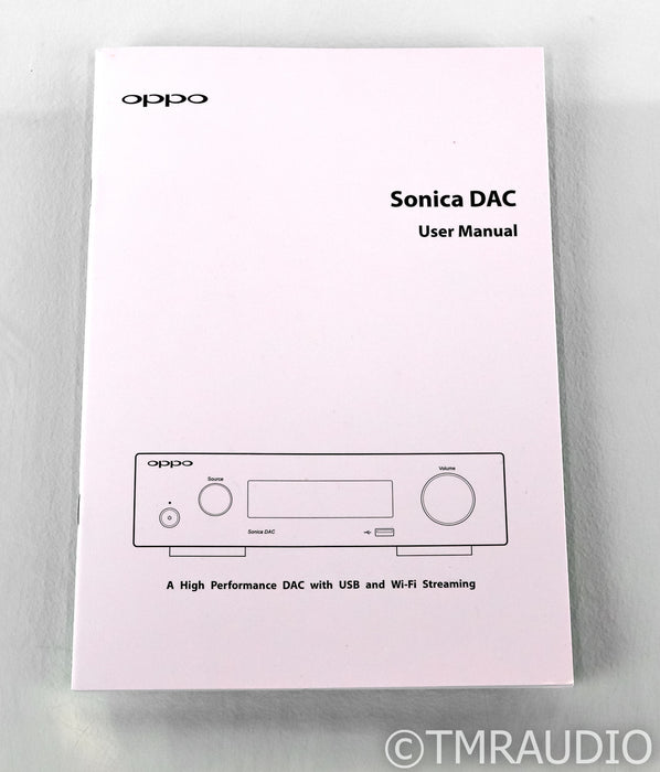 Oppo Sonica SDAC-3 DAC; D/A Converter; SDAC3 (No Remote)