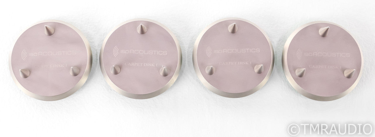 IsoAcoustics Gaia II Carpet Disks; Isolation Spikes Platform; Set of 4