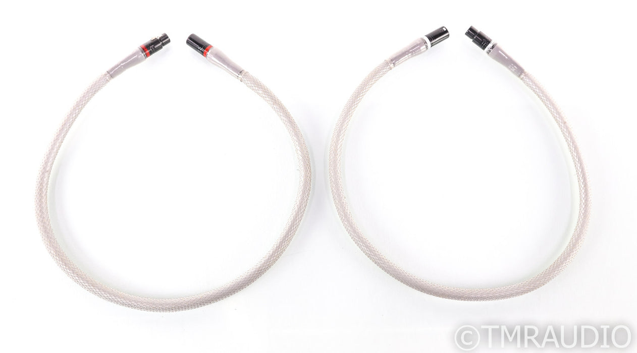 Acoustic Zen Zero Crystal Silver Reference II XLR Cables; 1m Pair Interconnects