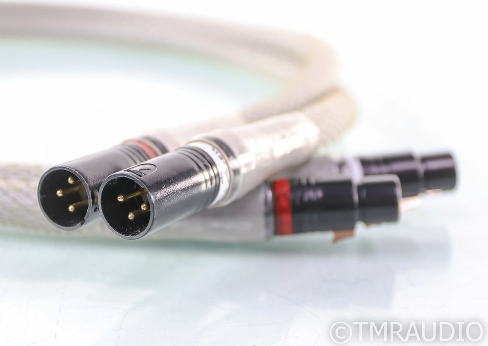 Acoustic Zen Zero Crystal Silver Reference II XLR Cables; 1m Pair Interconnects