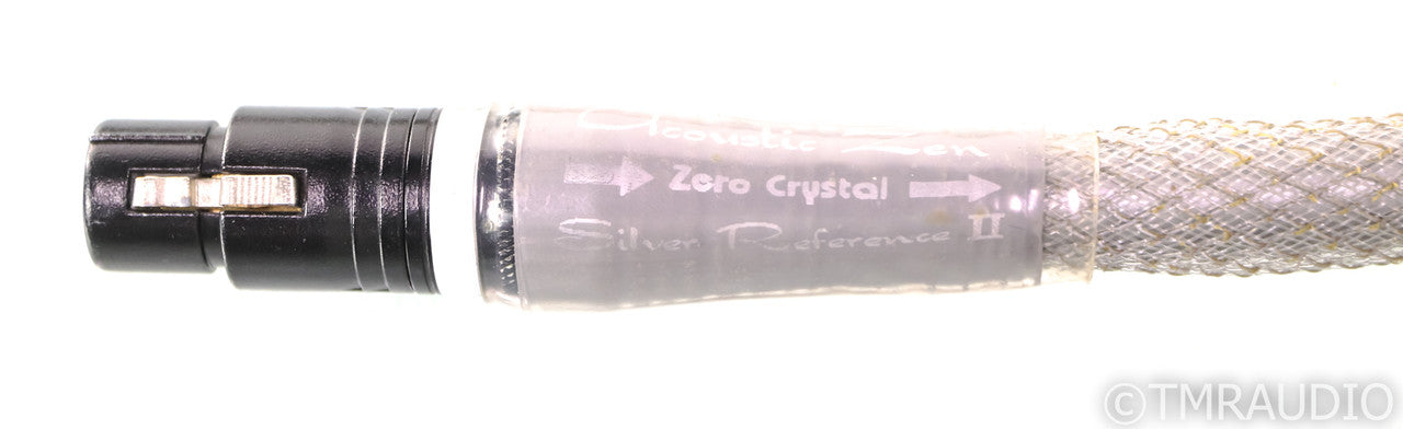 Acoustic Zen Zero Crystal Silver Reference II XLR Cables; 1m Pair Interconnects