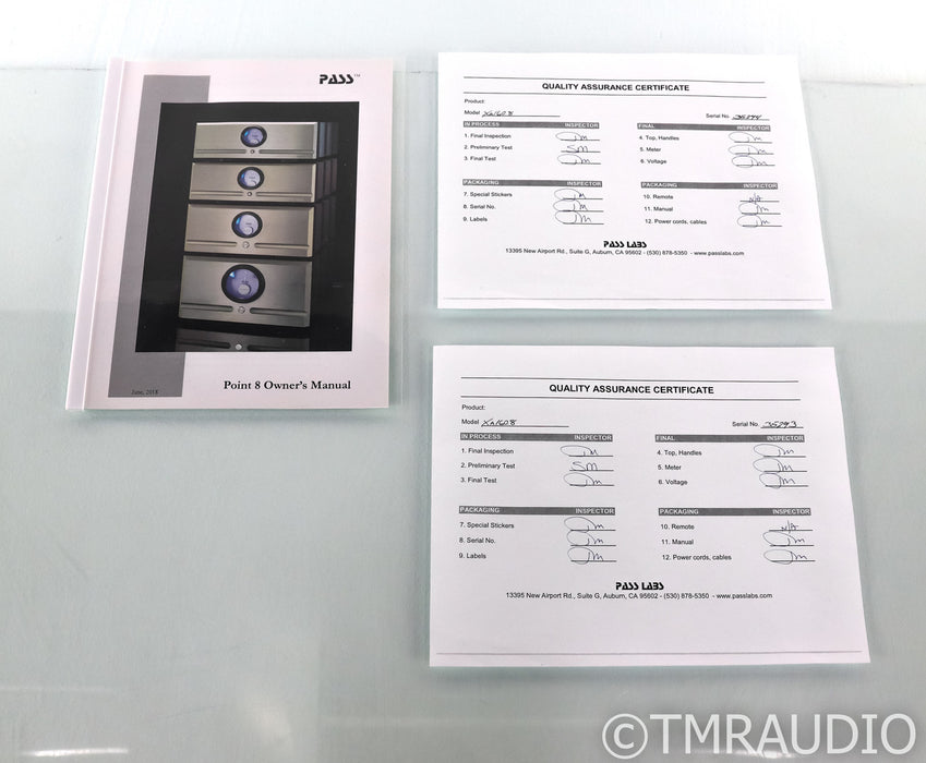 Pass Labs XA160.8 Mono Power Amplifier