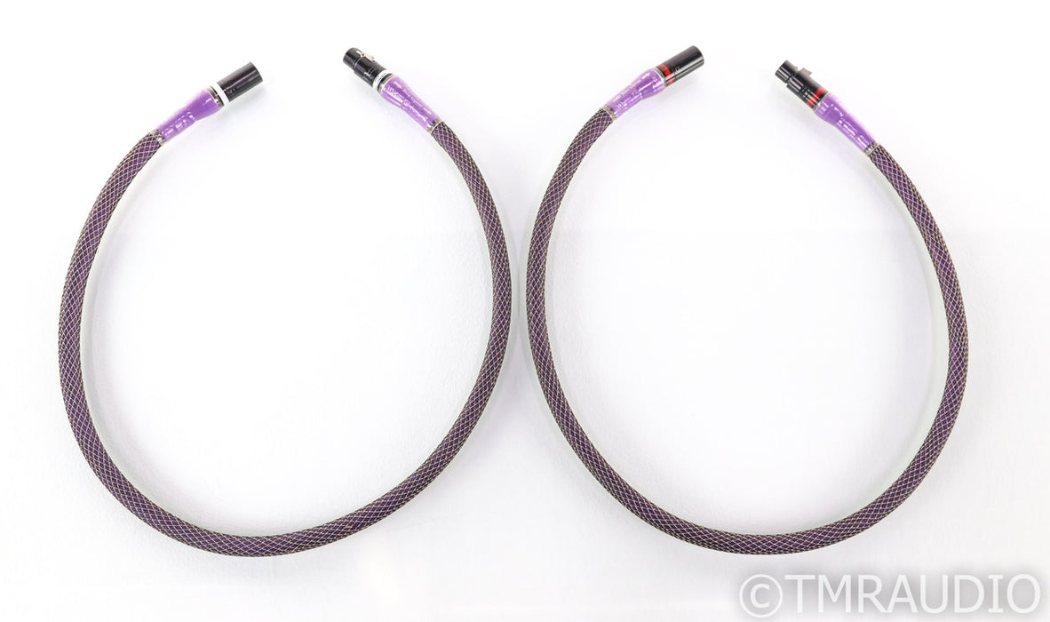 Acoustic Zen Zero Crystal Matrix Reference II XLR Cables; 1m Pair Interconnects