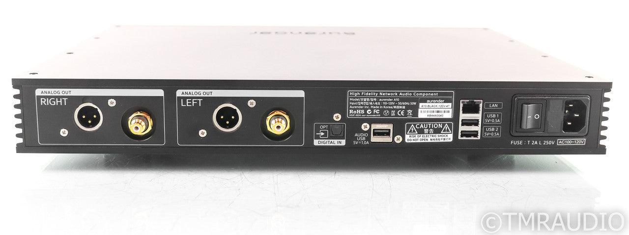 Aurender A10 Network Streamer / DAC; 4TB; Black; Remote