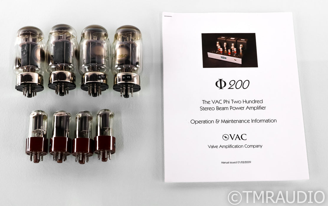 VAC Phi 200 Stereo Tube Power Amplifier; V.A.C.; Black