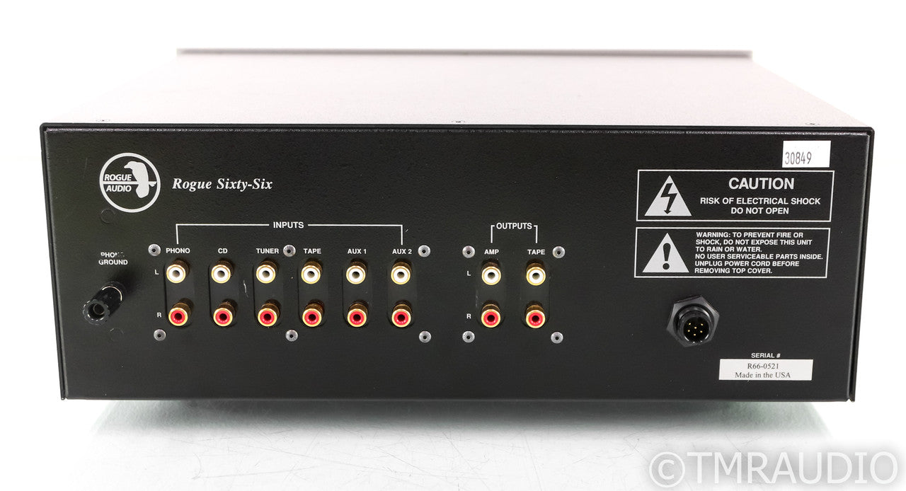 Rogue Audio 66LSR Stereo Tube Preamplifier; Sixty-Six LSR; Remote
