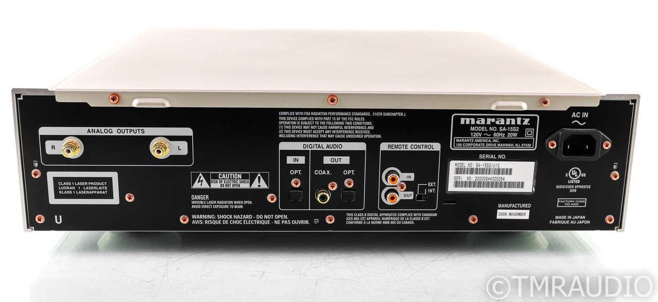 Marantz SA-15S2 CD / SACD Player; SA15S2; Remote