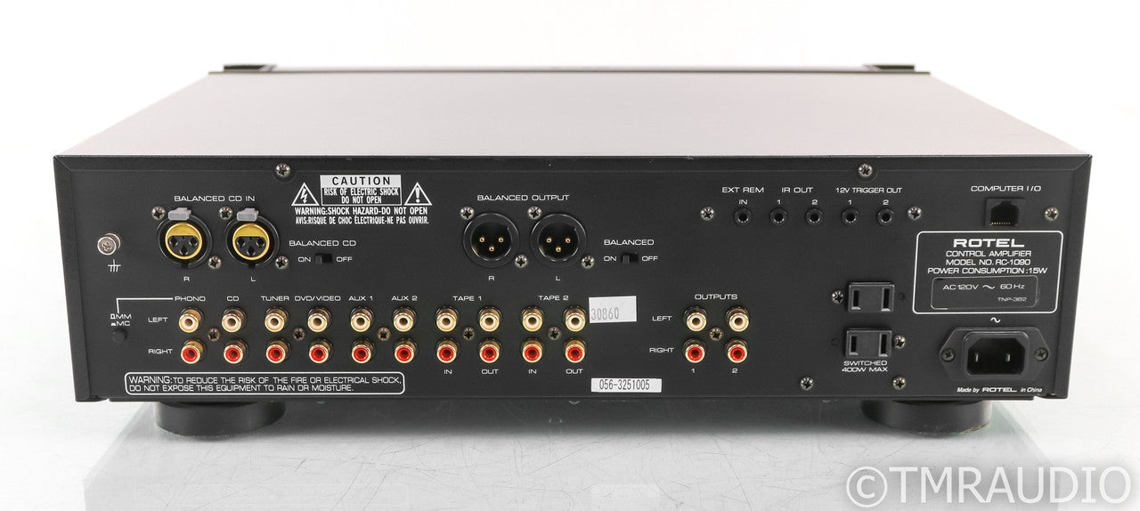 Rotel RC-1090 Stereo Preamplifier; RC1090; Black; Remote; MM / MC Phono