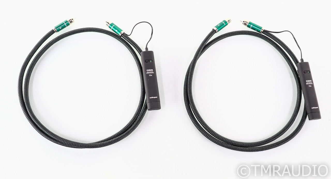 AudioQuest Columbia RCA Cables; 1.5m Pair Interconnects; 72v DBS