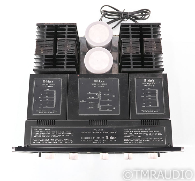 McIntosh MC2205 Vintage Stereo Power Amplifier; MC-2205 (1/1)