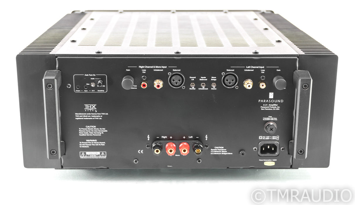 Parasound Halo A21 Stereo Power Amplifier; A 21; Black