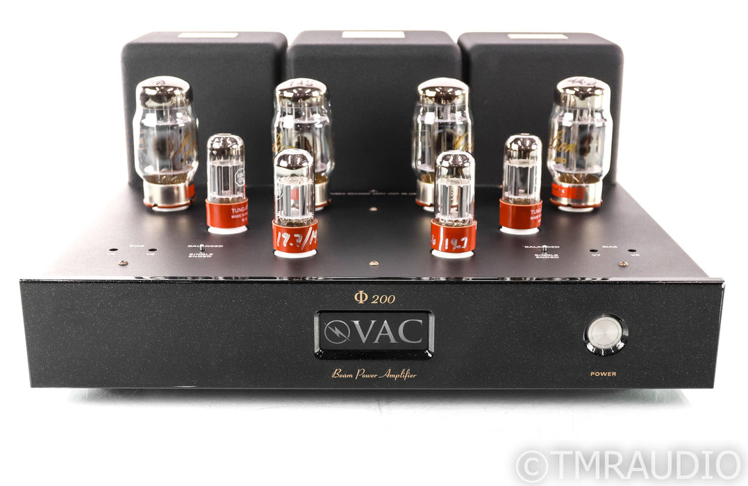 VAC Phi 200 Stereo Tube Power Amplifier; Black; Phi-200