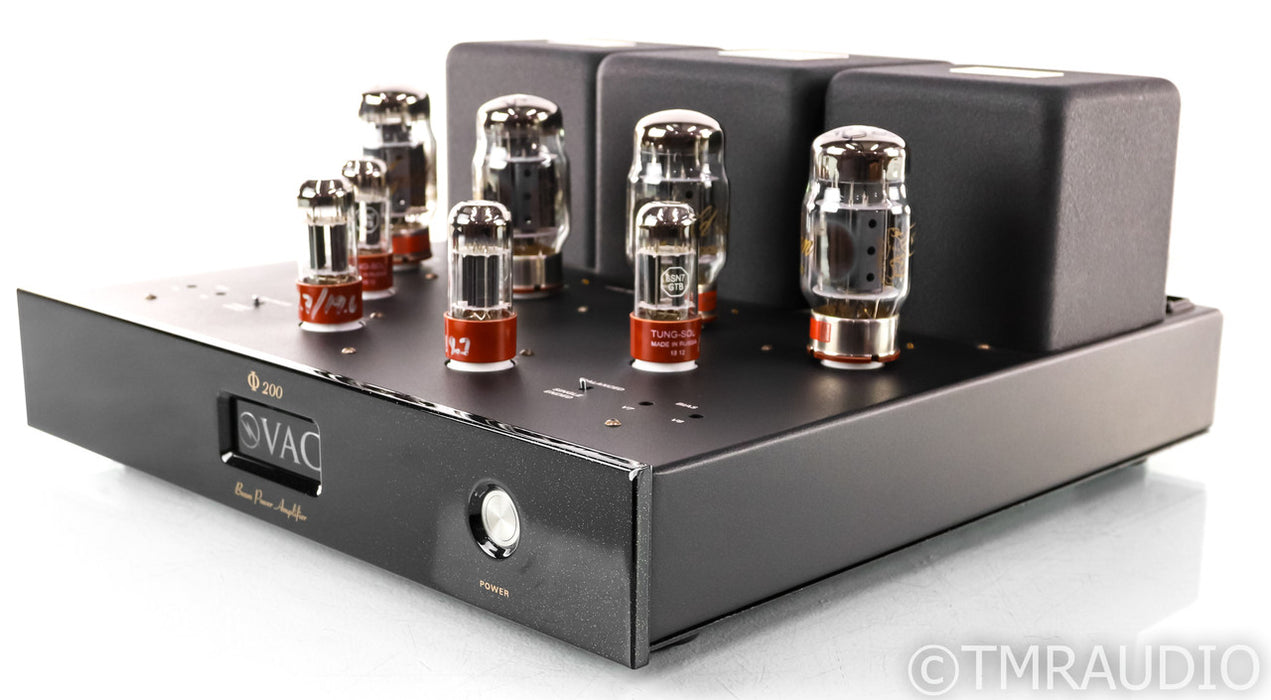 VAC Phi 200 Stereo Tube Power Amplifier; Black; Phi-200