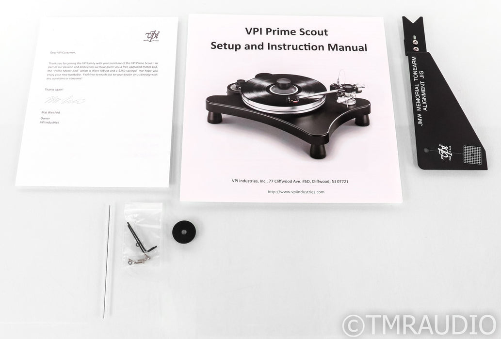 VPI Prime Scout Belt Drive Turntable; Audio-Technica AT33Sa MC Cartridge