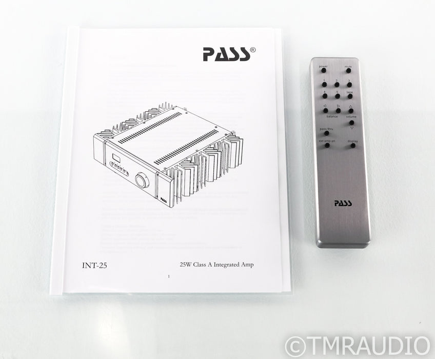 Pass Labs INT-25 Stereo Integrated Amplifier; INT25; Remote
