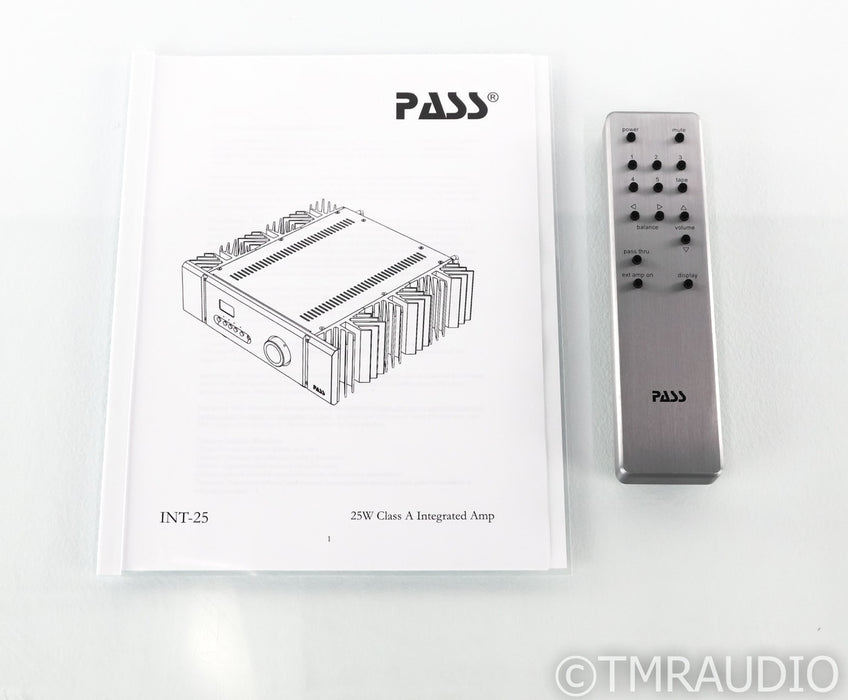 Pass Labs INT-25 Stereo Integrated Amplifier; INT25; Remote