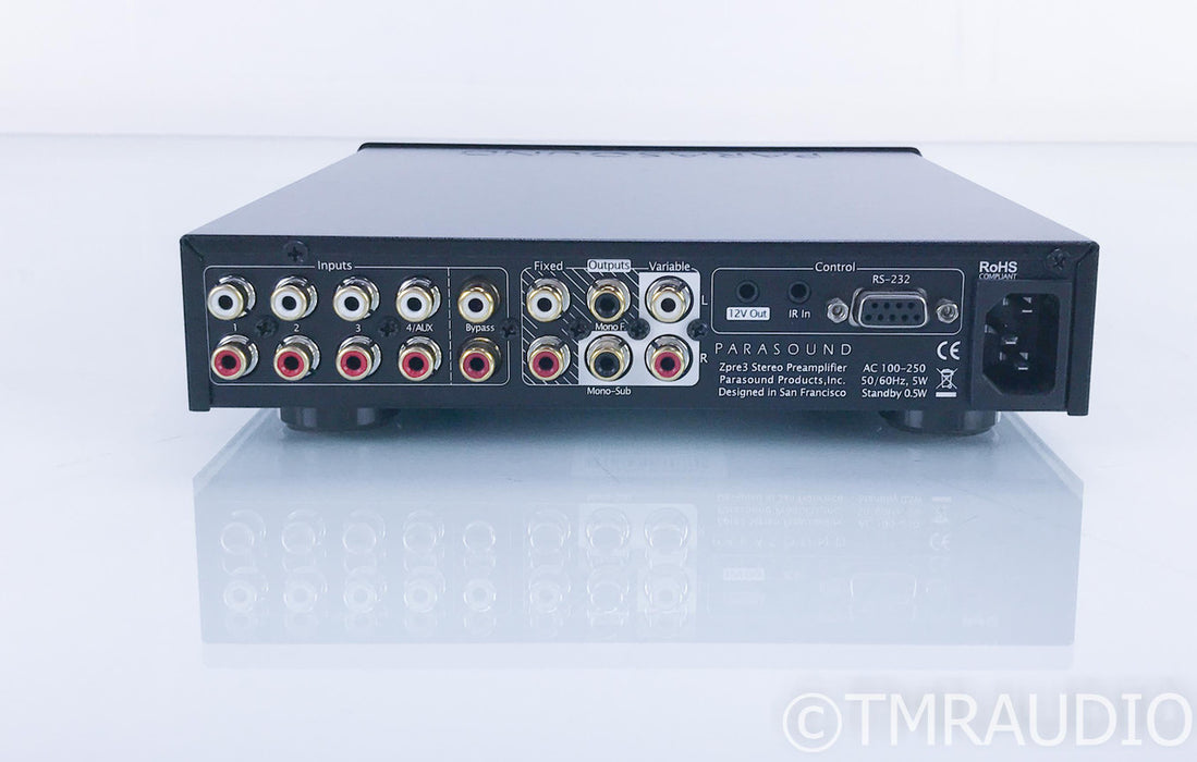 Parasound Zpre3 Stereo Preamplifier; Z-Pre 3; Remote