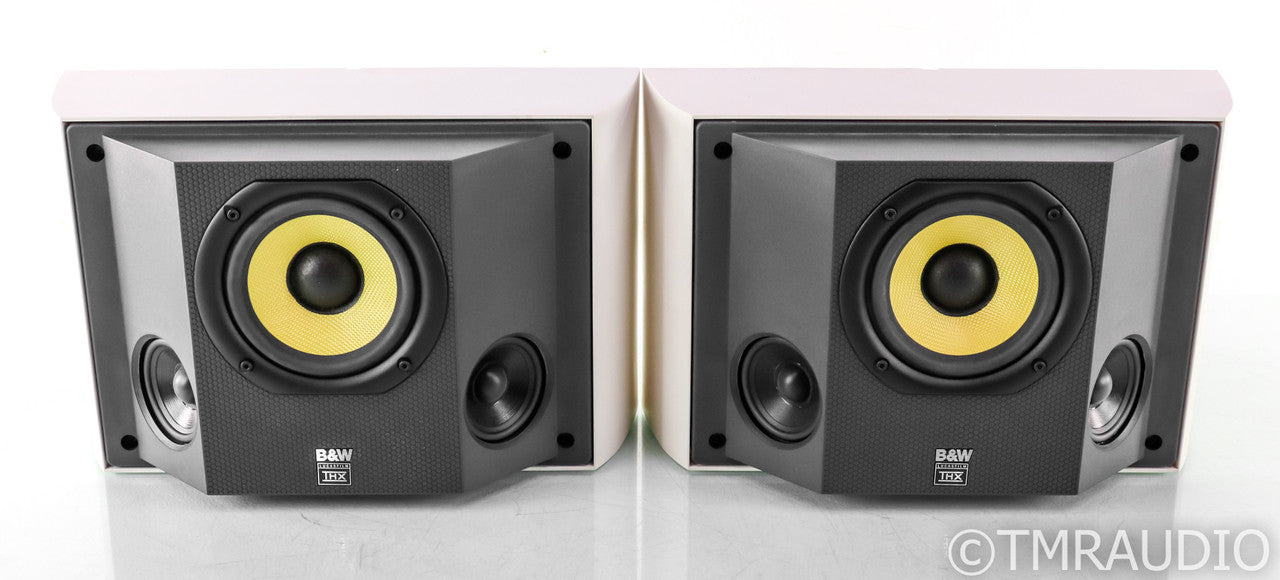 B&W DS6 Dipole Surround / On-Wall Speakers; Matte White Pair; DS-6