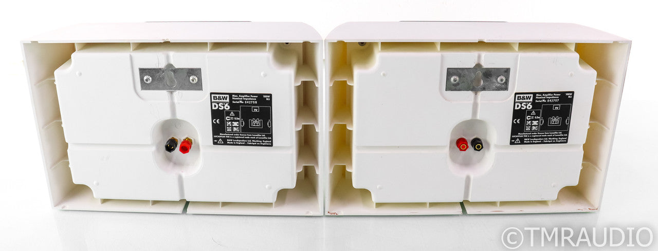 B&W DS6 Dipole Surround / On-Wall Speakers; Matte White Pair; DS-6