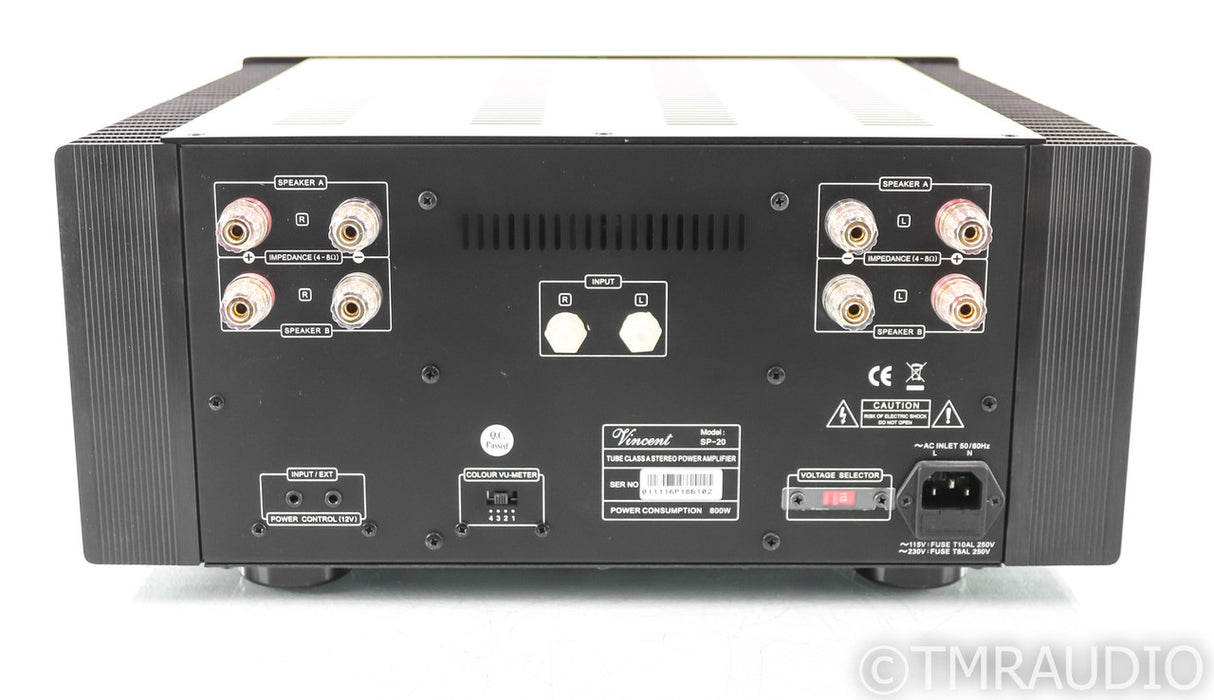 Vincent SP-20 Stereo Tube Hybrid Power Amplifier; 20th Anniversary; SP20