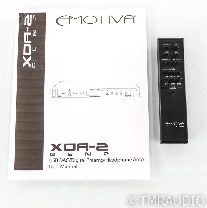 (Duncan demo/buy)Emotiva XDA-2 Gen 2 DAC; D/A Converter; Remote