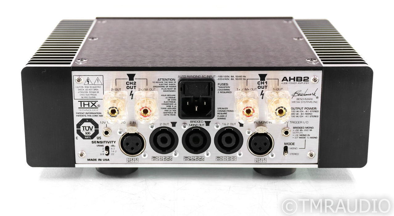 Benchmark AHB2 Balanced Stereo Power Amplifier; AHB-2
