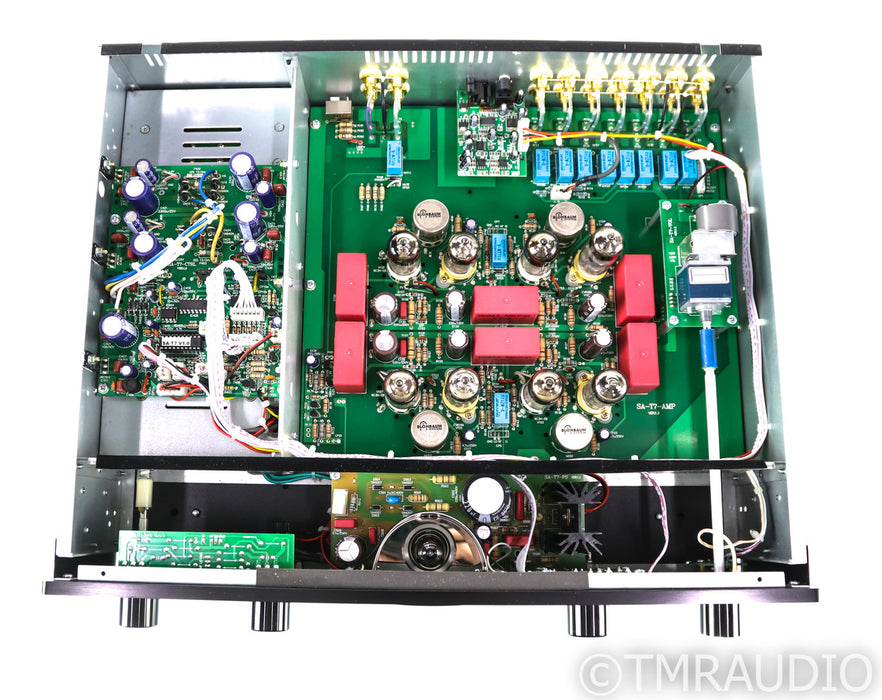 Vincent SA-T7 Stereo Tube Preamplifier; SA T7; Black; Blohbaum System