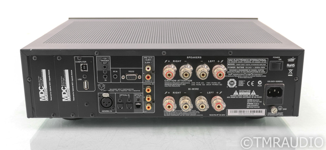 NAD C 390DD Stereo Integrated Amplifier; D/A Converter; Direct Digital; Remote