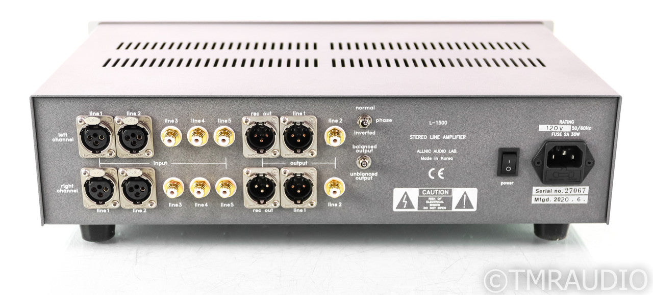 Allnic L-1500 MkII Stereo Tube Preamplifier; L1500 MK2
